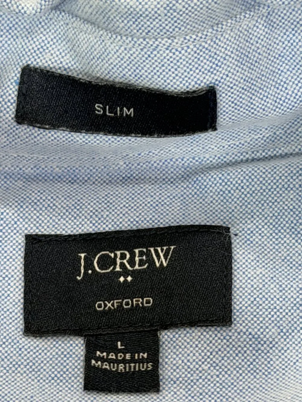 J. Crew Oxford Men’s Button Down Short Sleeve Shirt Large Blue Embroidered Fish